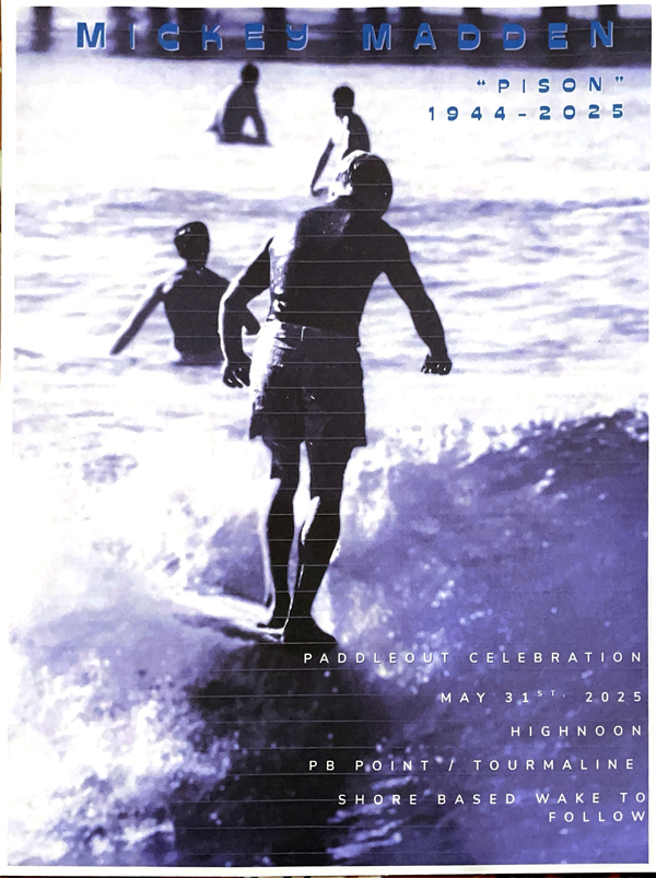 Paddle Out For Mickey Madden
